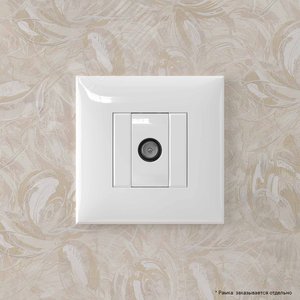 Avanti Розетка TV оконечная в стену Белое облако - фото 2