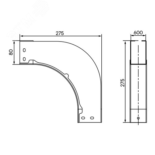 Угол вертикальный внешний 90 градусов 80х600 1,5 мм цинк-ламель в комплекте крепежные элементы соединительные пластины - фото 2