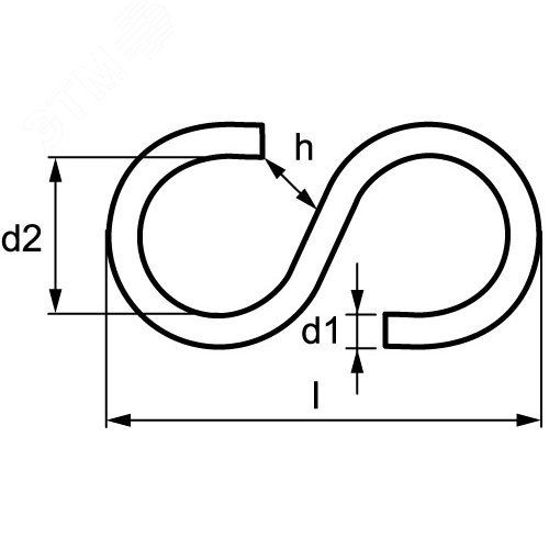 Крюк S-образный - фото 2