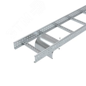 Пластина вывода кабеля для лестничных лотков осн.600 мм, цинк-ламель, в комплекте с крепёжными элементами, необходимыми для монтажа - фото 3