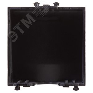 Вывод кабеля модульный, Avanti, черный матовый, 2 модуля - фото 3