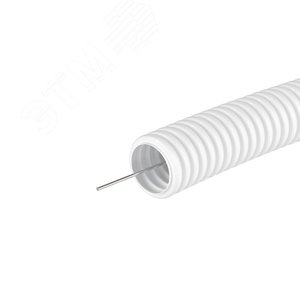 Труба ПЛЛ гибкая гофрированная не содержит галогенов 50мм ПВ-0 с протяжкой (15м) белая 81850 DKC - 4