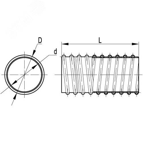 Труба армированная гибкая 10 мм (30м) - фото 4
