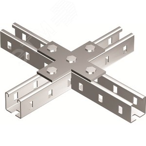 Пластина соединитель X-образный горячеоцинкованный - фото 1