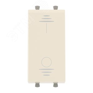 Изображение товара Avanti Выключатель двухполюсный одноклавишный модульный, Ванильная дымка, 1 модуль (шт)