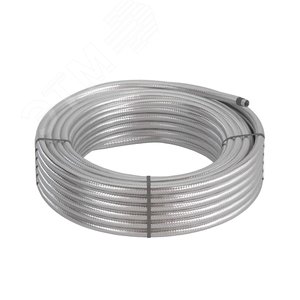 Металлорукав DN 10мм в герм. ПВХ изоляции в оплетке из нержавеющей стали, Dвн 10,0 мм, Dнар 14,0, 50 м - фото 4