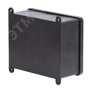 Коробка индустриальная 120х95х52 мм, IP68 с гладкими стенками, черная - фото 3