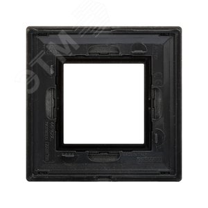 Рамка из металла, ''Avanti'', графитовая, 2 модуля - фото 3