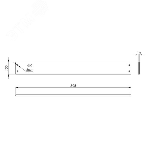 Изолятор опорный перфорированный, 1000мм, 1шт - фото 5