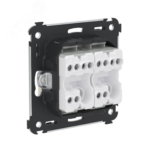 Avanti Переключатель двухклавишный в стену, ''Ванильная дымка'' - фото 4