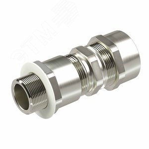 Взрывозащищенный кабельный ввод серии КА для бронированного кабеляМ63х1,5 d:38,8-47мм D:45-53мм. Никелированная латунь IP66/IP68 - фото 1