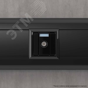 Avanti ТВ розетка проходная ''Черный квадрат'', 16A, 1 модульная - фото 6