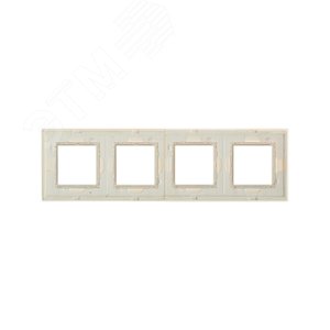 Рамка из натурального стекла, ''Avanti'', белая, 8 модулей 4400828 DKC - 4