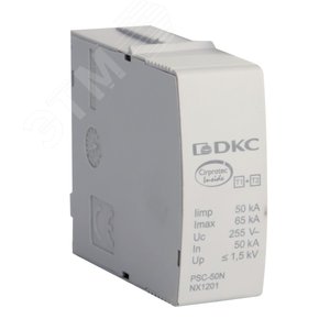 Изображение товара Модуль сменный к УЗИП класс I+II L-N N-PE 50кА (10/350) (шт)