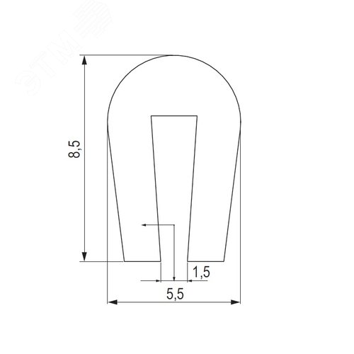 Профиль для защиты кромок лотка - фото 2
