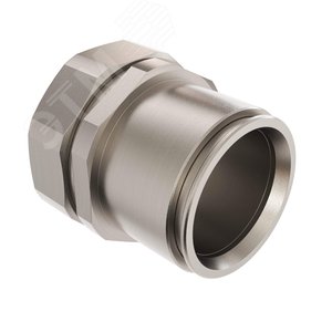 Муфта металлорукав DN=40-жесткая труба D=40мм IP66/IP67 никелированная латунь - фото 3