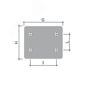 Пластина монтажная оцинкованная сталь 206х172 мм для коробок 239х202 мм - фото 2