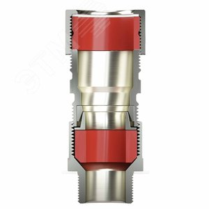 Взрывозащищенный кабельный ввод серии КА для бронированного кабеля М32х1,5 d:17,8-25мм D:21-31мм. Никелированная латунь IP66/IP68 - фото 2