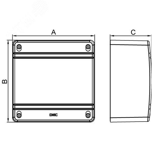 Коробка распределительная в кабель-канал 110х110х55 мм SDN1 - фото 5