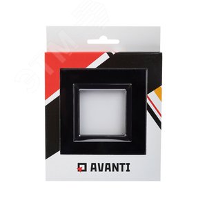 Рамка из натурального стекла, ''Avanti'', черная, 2 модуля 4402822 DKC - 6