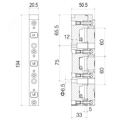 Трансформатор тока CT30 400A, класс 0.5, 5ВА - фото 2