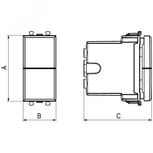 Avanti Механизм управления рольставней ''Белое облако'' 1 модульный - фото 6