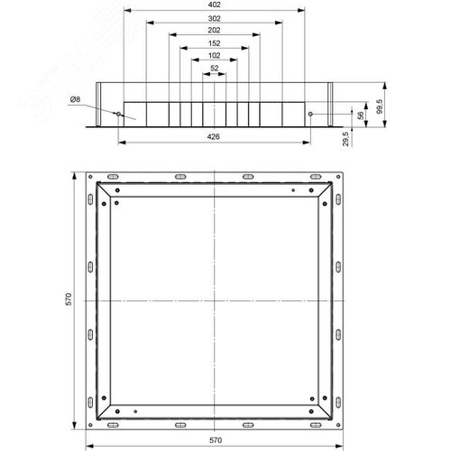 Опалубка для лючка металлическая - фото 4
