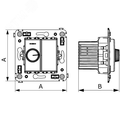Avanti Диммер поворотный в стену, ''Белое облако'' - фото 7
