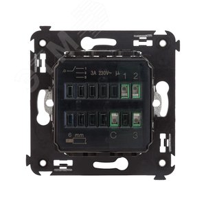 Avanti Механизм управления вентиляторами в стену, Черный квадрат - фото 3