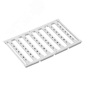 Маркировка для клемм, ширина 5 мм, узкая, для клемм Push-in, белая, от 37 до 48, вертикальная ориент - фото 1