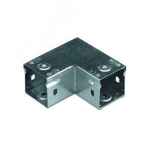 Угол горизонтальный 90 градусов 50х50 глухой цинк-ламельный - фото 1