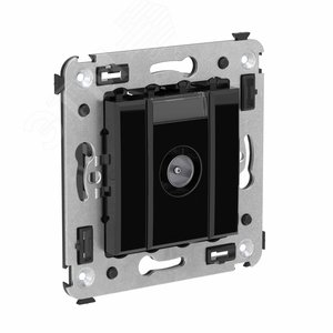 Avanti Розетка TV оконечная в стену,  Черный квадрат - фото 2