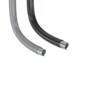 Металлорукав DN 10мм в гладкой ПВХ изоляции Dвнутр=10.0 мм Dнар= 15.0 IP66 (50м) серый - фото 4