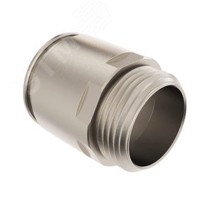 Муфта труба-коробка диаметр 32мм IP66/IP67 М32х1.5 никелированная латунь - фото 3