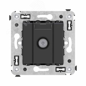 Avanti Розетка TV оконечная в стену,  Черный матовый - фото 1