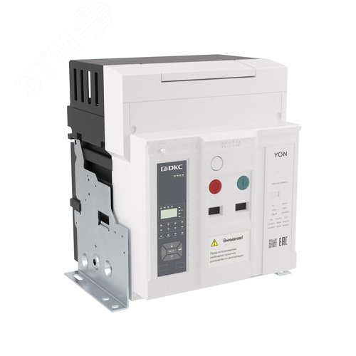 Воздушный автоматический выключатель YON pro ANX12H 3P 1250 А 85 кА, типоразмер N, расцепитель ETA, стационарный, горизонтальное/вертикальное подключение, управление 220 В AC - фото 1