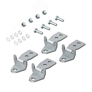 Кронштейны для настенного крепления с удлиненными болтами и гайкой самофиксации для навесных и      клеммных корпусов, 4 шт. - фото 1