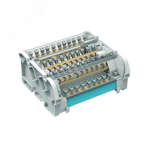 Изображение товара Блок распределительный на DIN 5 полюсов 160А 8х7-12мм (шт)