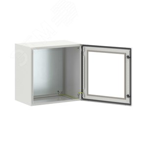Щит монтажный ЩМП 600x600x400 мм STE с М/П с прозрачной дверью - фото 1