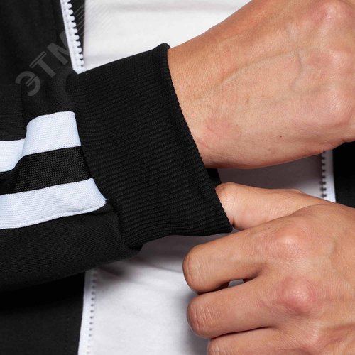 Олимпийка, черный цвет, размер S - фото 9