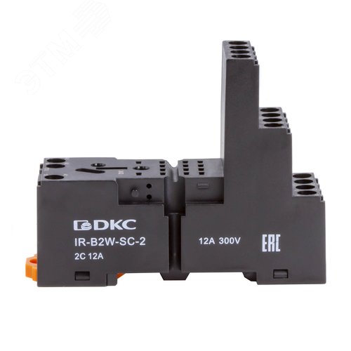 Колодка 3-х уровневая с винтовыми клеммами для реле на 2 группы контактов версии IR-W2CO без магнита - фото 1