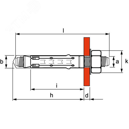 Анкер М10 усиленный со шпилькой - фото 2