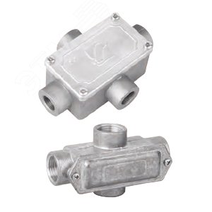 Коробка ответвительная алюминиевая 4 ввода М32х1.5 IP55 146х81х57мм - фото 3