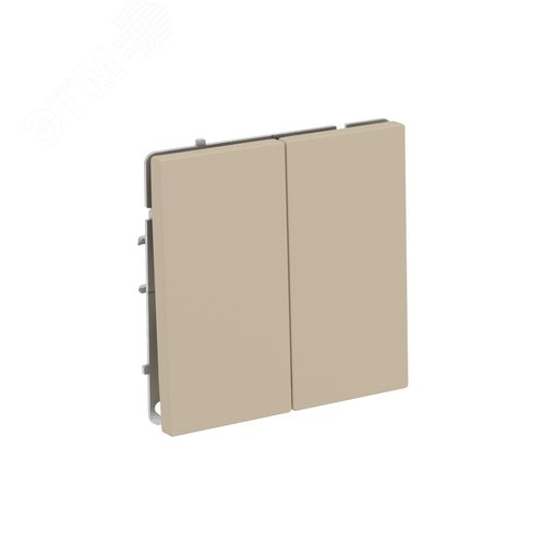 Переключатель двухклавишный, KANT, ванильный марципан - фото 2