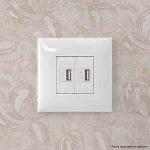 Avanti USB зарядное устройство в стену, ''Белое облако'' - фото 6