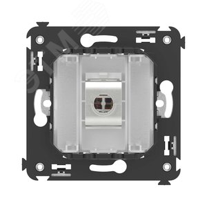 Avanti Компьютерная розетка RJ-45 без шторки в стену, кат.5e одинарная экранированная,  Белое облако - фото 4