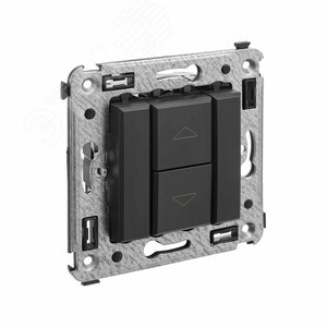 Avanti Механизм управления рольставней в стену, , Черный матовый - фото 2