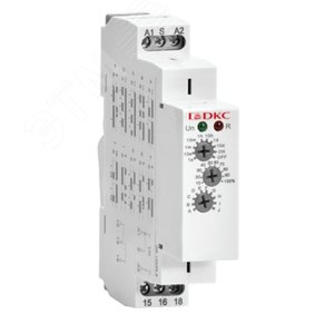 Реле времени многофункциональное, конфигурация контакта 1CO, AC/DC 12-240 В - фото 1