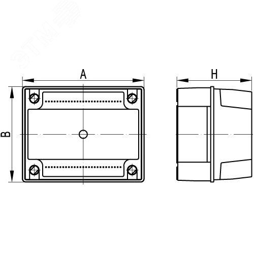 Коробка ответвит. с гладкими стенками, IP56, 380х300х180мм - фото 2