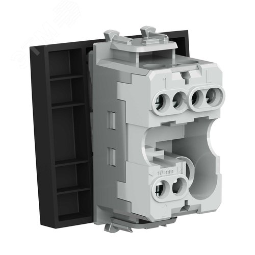 Переключатель одноклавишный модульный, Avanti, черный матовый, 2 модуля - фото 4